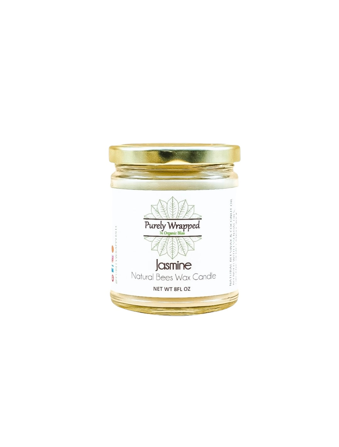 Jasmine Natural Beeswax Candle