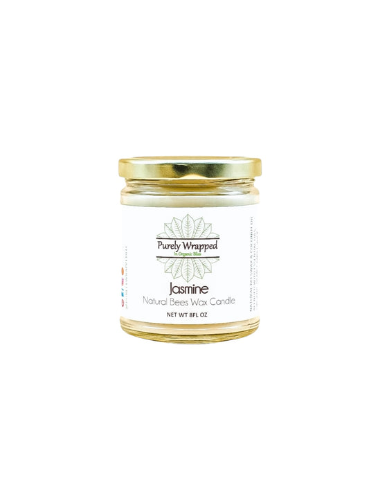 Jasmine Natural Beeswax Candle