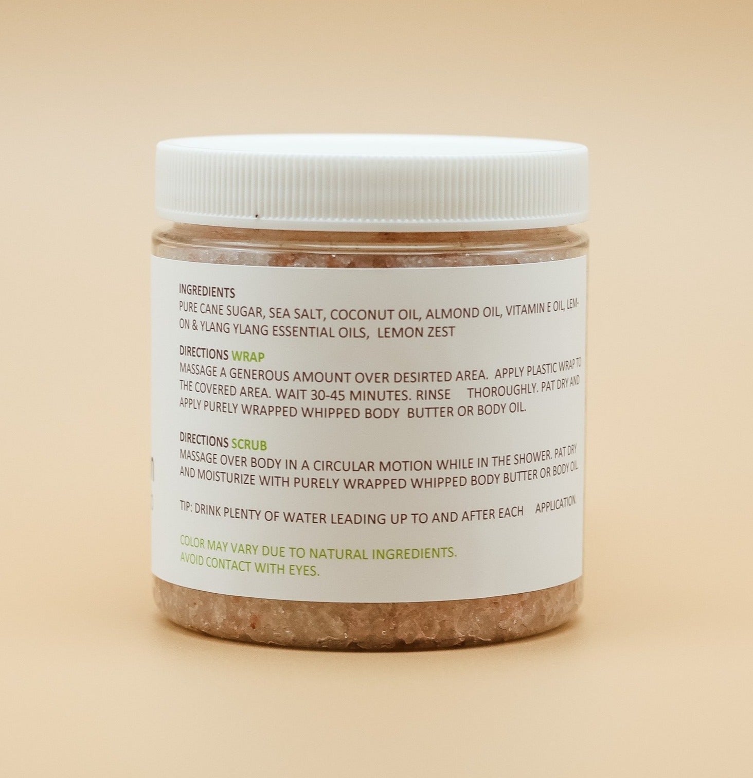 Coconut Lemon Body Wrap & Exfoliating Scrub