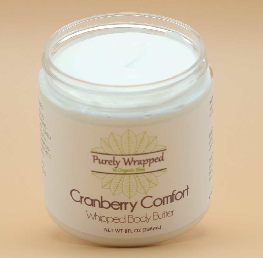 Cranberry Comfort Whipped Body Butter - Open Jar