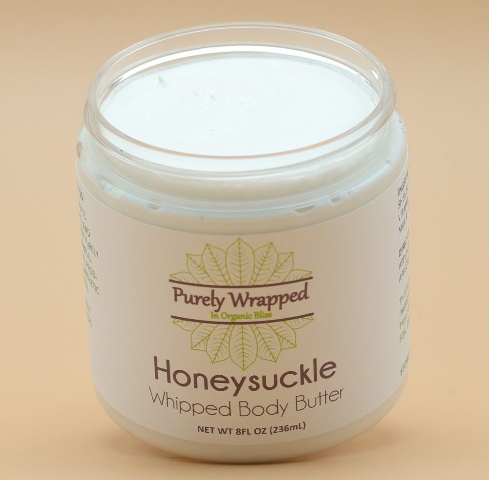 Honeysuckle Whipped Body Butter - Open Jar